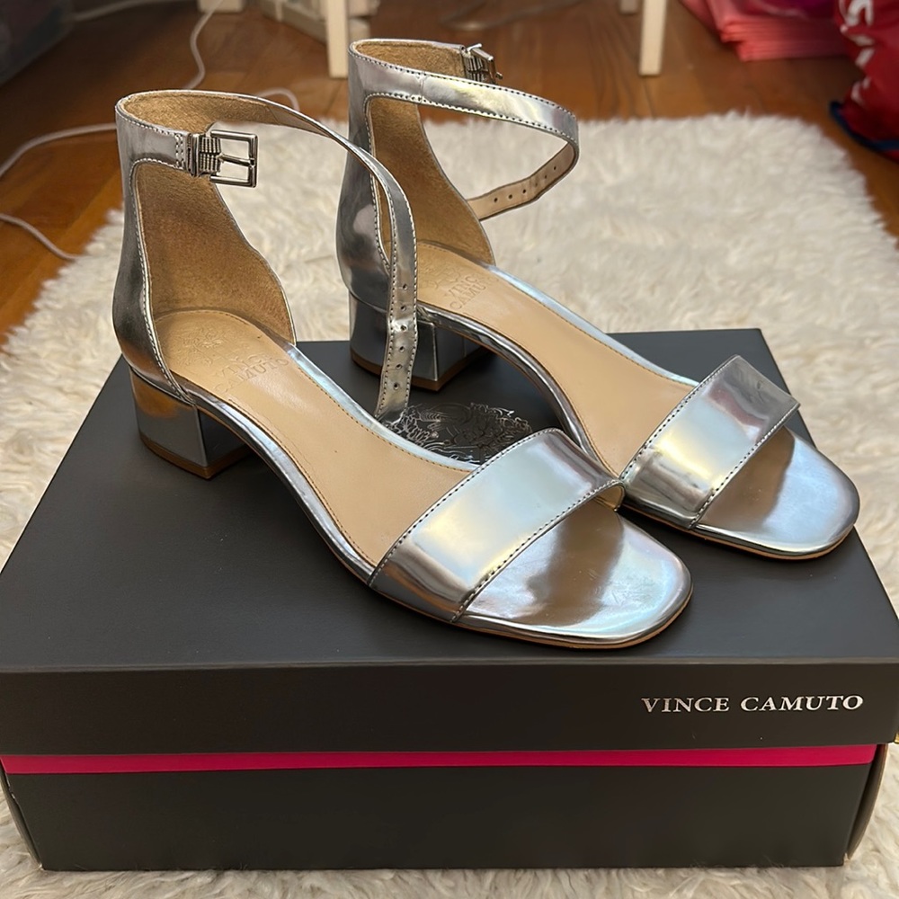 Vince Camuto Heels in Silver Size 7M